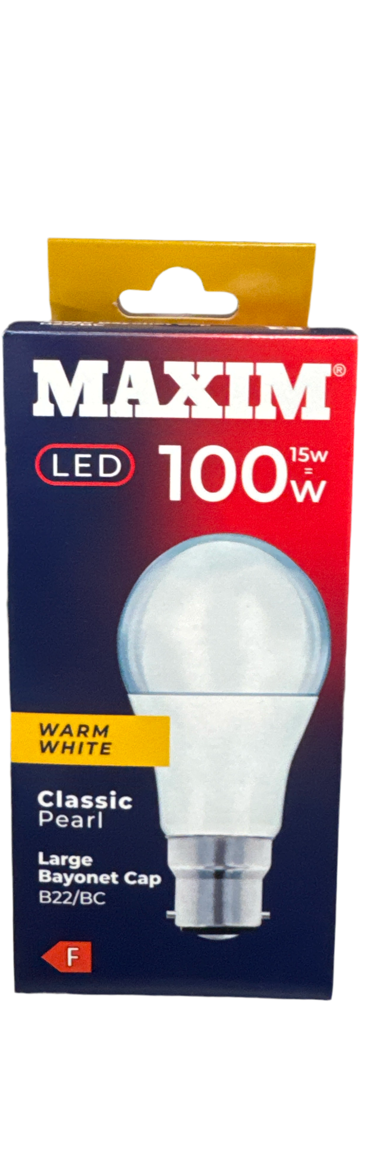 Maxim Round LED Bayonet Warm White 15w = 100W Bulb Maxim Round LED Bayonet Warm White 15w = 100W Bulb